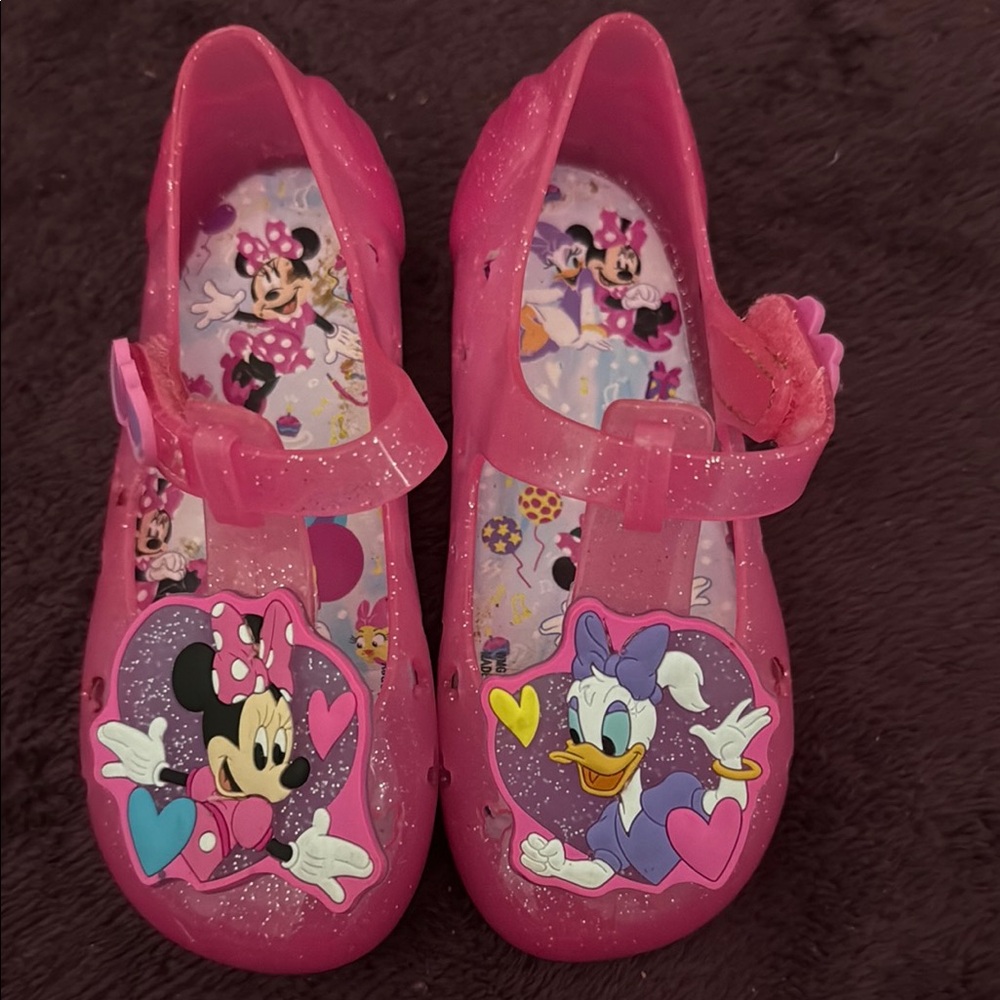 Disney Kids Pink Minnie and Daisy Sandals